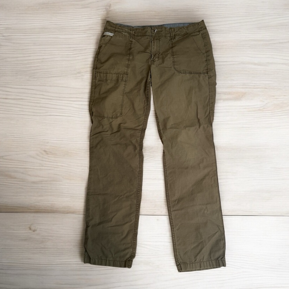 Horny Toad Army Green Organic Cotton Tencel Pants size Women’s 10